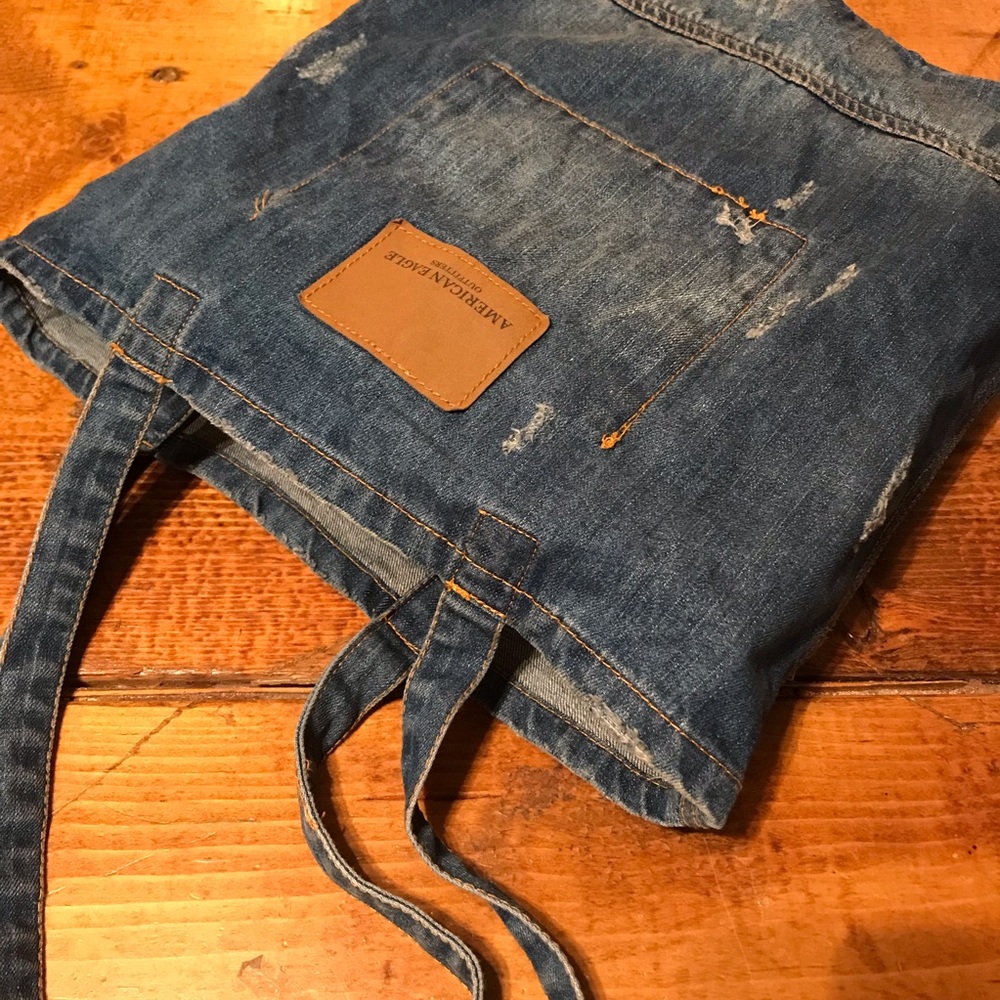 Denim American Eagle Tote Bag